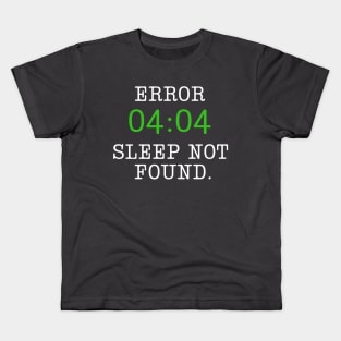 Error 404 Funny Programmer Pun Kids T-Shirt